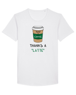 Thanks a LATTE Tricou mânecă scurtă guler larg Bărbat Skater