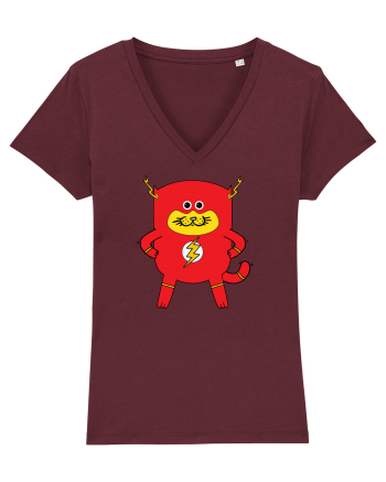Flash Cat Burgundy