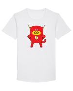 Flash Cat Tricou mânecă scurtă guler larg Bărbat Skater