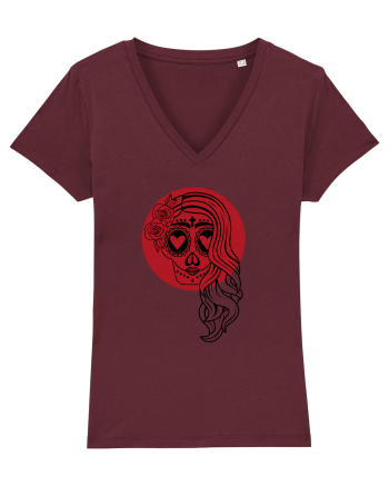 Sugar Skull Burgundy