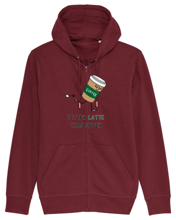 Better LATTE than Never Burgundy
