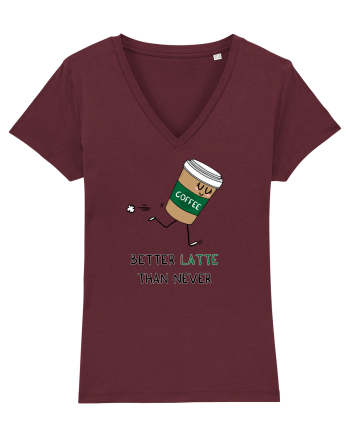 Better LATTE than Never Burgundy