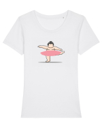 Sumo Ballerina Tricou mânecă scurtă guler larg fitted Damă Expresser