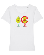 AvocaDO & AvocaDON'T Tricou mânecă scurtă guler larg fitted Damă Expresser