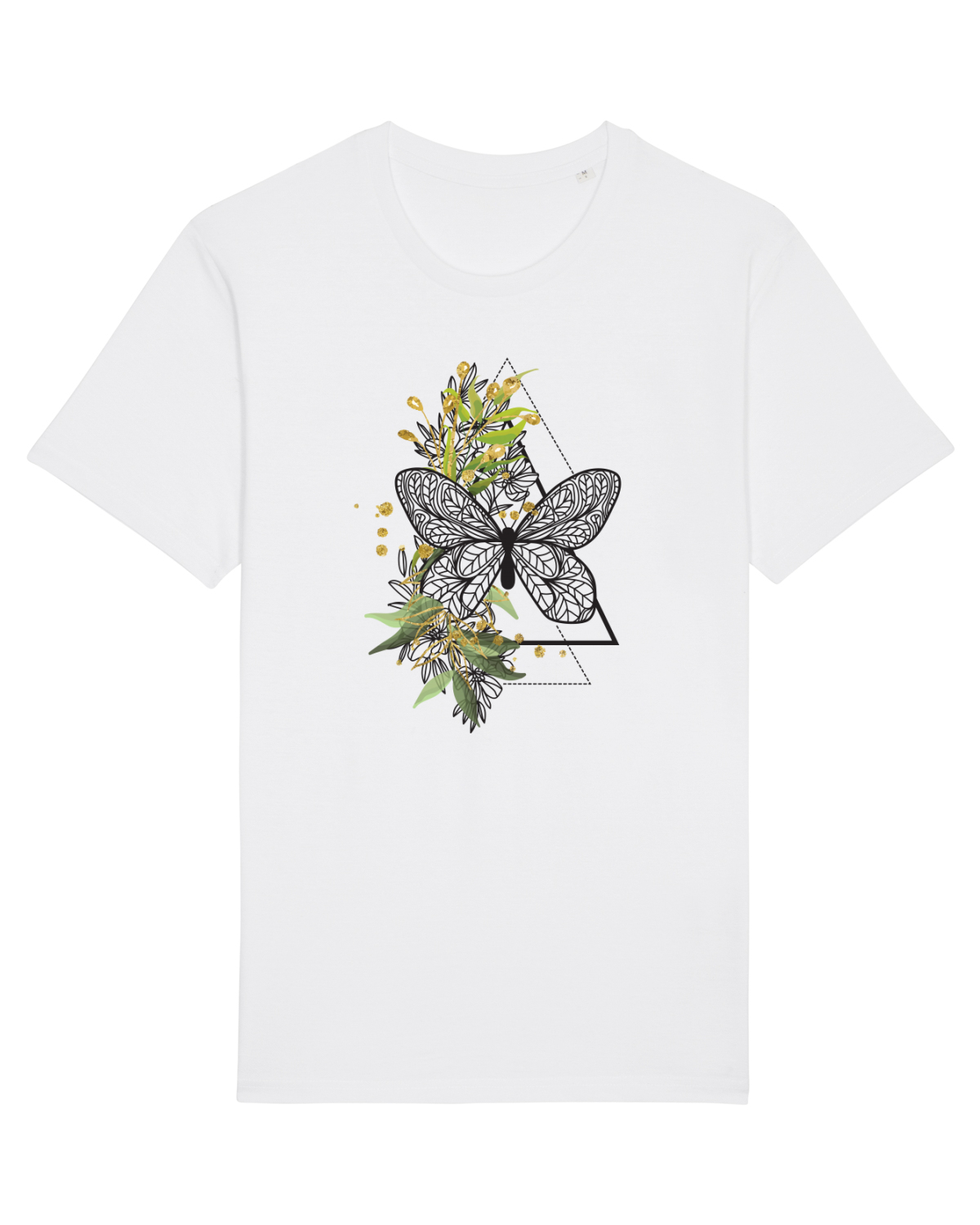 Tricou mânecă scurtă Unisex Rocker White