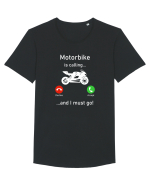 Motorbike Is Calling Tricou mânecă scurtă guler larg Bărbat Skater