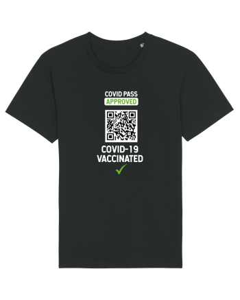 Covid Pass (rick rolled) Black