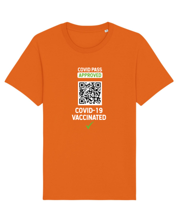 Covid Pass (rick rolled) Bright Orange