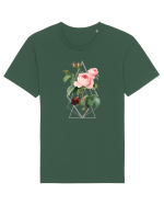 Trandafir Geometric Tricou mânecă scurtă Unisex Rocker