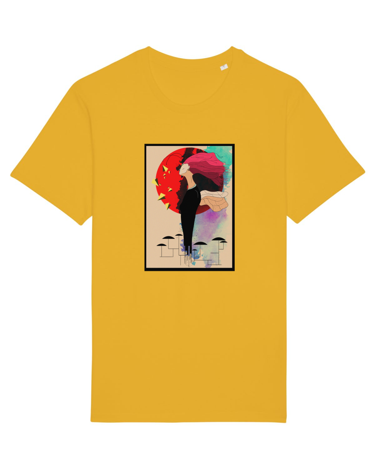 Tricou mânecă scurtă Unisex Rocker Spectra Yellow