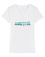 Ametita Tricou mânecă scurtă guler V Damă Evoker