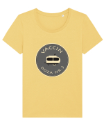 Vaccin Tricou mânecă scurtă guler larg fitted Damă Expresser