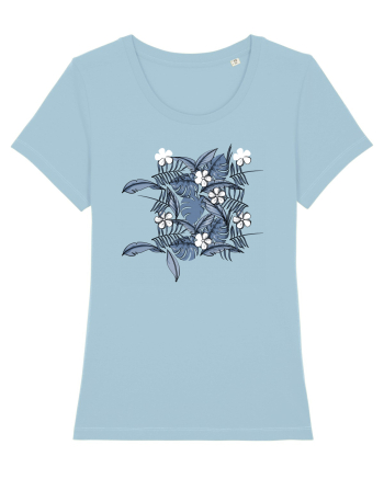 Floral feelings  Sky Blue
