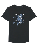 Floral feelings  Tricou mânecă scurtă guler larg Bărbat Skater
