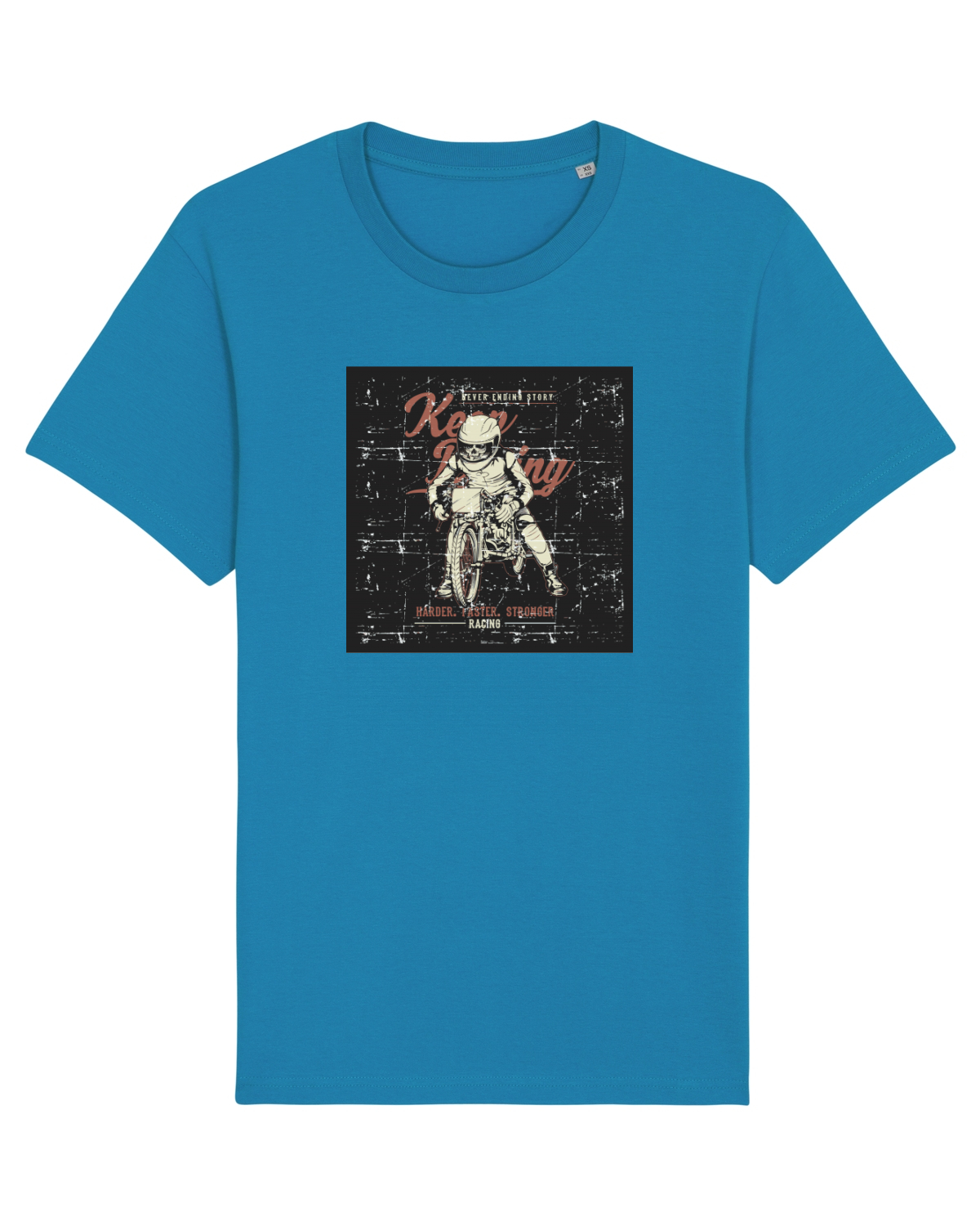Tricou mânecă scurtă Unisex Rocker Azur