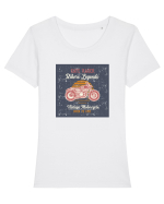 Cafe Racer Tricou mânecă scurtă guler larg fitted Damă Expresser