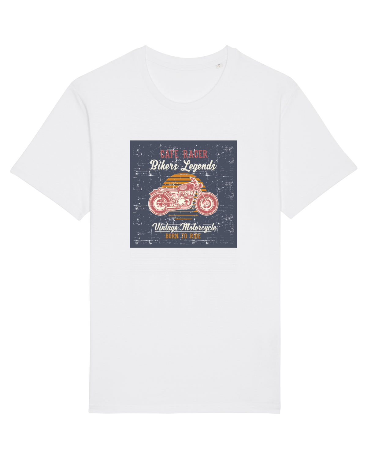 Tricou mânecă scurtă Unisex Rocker White
