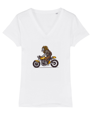 Motorcycle Lion White