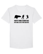 Poarta-te frumos cu oamenii grasi Tricou mânecă scurtă guler larg Bărbat Skater