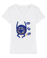 Monstru blah blah blah Tricou mânecă scurtă guler V Damă Evoker