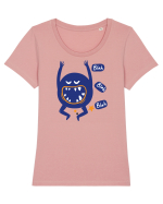 Monstru blah blah blah Tricou mânecă scurtă guler larg fitted Damă Expresser
