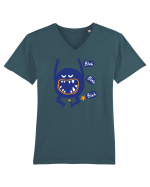 Monstru blah blah blah Tricou mânecă scurtă guler V Bărbat Presenter