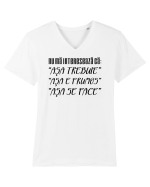 Nu ma intereseaza Tricou mânecă scurtă guler V Bărbat Presenter