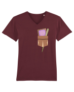 Buzunar Vrajitoare Tricou mânecă scurtă guler V Bărbat Presenter