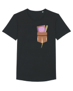 Buzunar Vrajitoare Tricou mânecă scurtă guler larg Bărbat Skater