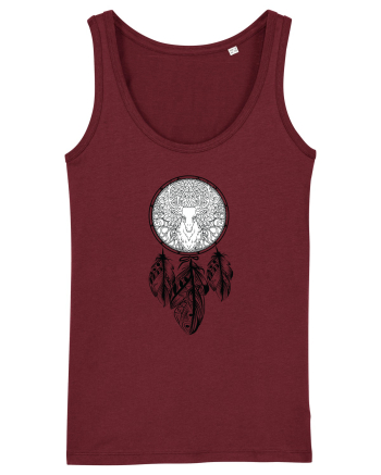 Dreamcatcher cu Cerb Burgundy