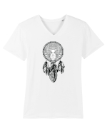 Dreamcatcher cu Cerb Tricou mânecă scurtă guler V Bărbat Presenter