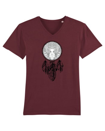 Dreamcatcher cu Cerb Burgundy