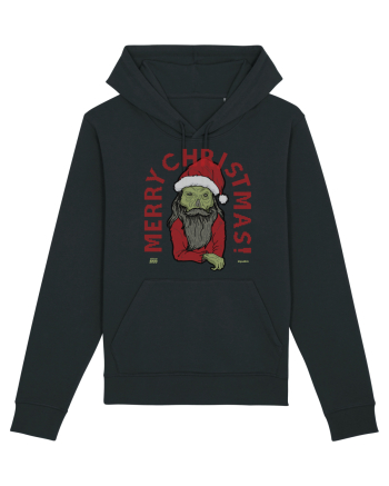 Ugly Santa Green Skull Merry Christmas Black