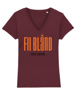Fii bland - este gratis Tricou mânecă scurtă guler V Damă Evoker
