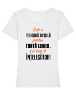Perioada dificila Tricou mânecă scurtă guler larg fitted Damă Expresser