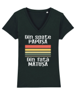 Din spate papusa, din fata matusa Tricou mânecă scurtă guler V Damă Evoker