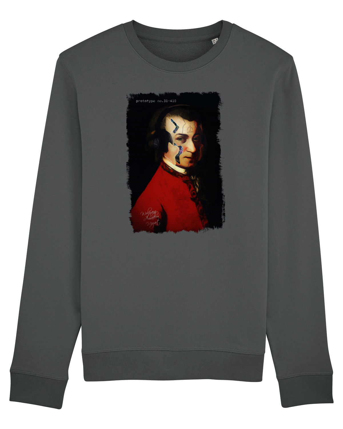 Bluză mânecă lungă Unisex Rise Anthracite