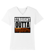 Straight Outta Hogwarts  Tricou mânecă scurtă guler V Bărbat Presenter