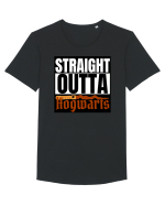 Straight Outta Hogwarts  Tricou mânecă scurtă guler larg Bărbat Skater
