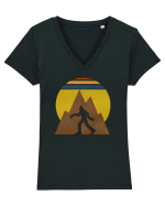 Bigfoot Tricou mânecă scurtă guler V Damă Evoker
