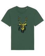 Cerb Galben cu Săgeata și Pene Tricou mânecă scurtă Unisex Rocker