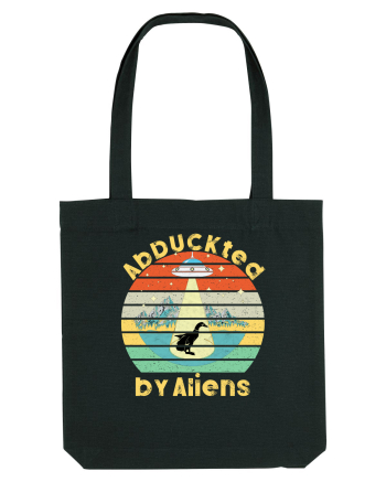 Abduckted by Aliens Vintage Sunset Black