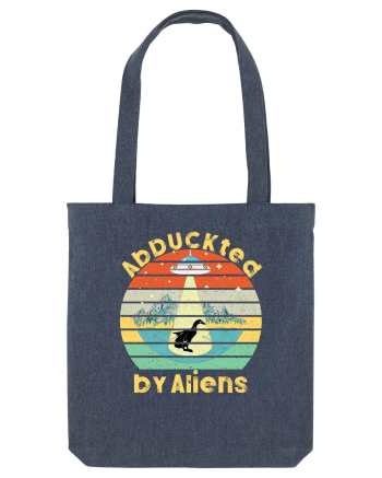 Abduckted by Aliens Vintage Sunset Midnight Blue