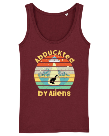 Abduckted by Aliens Vintage Sunset Burgundy