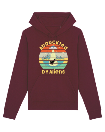 Abduckted by Aliens Vintage Sunset Burgundy