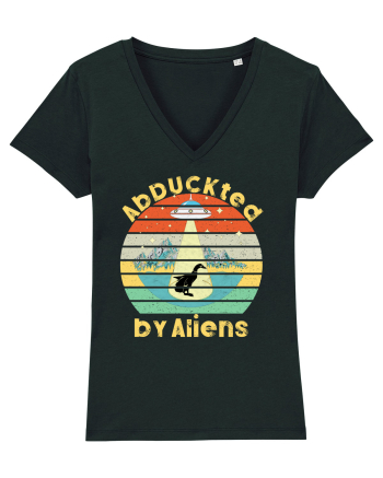 Abduckted by Aliens Vintage Sunset Black