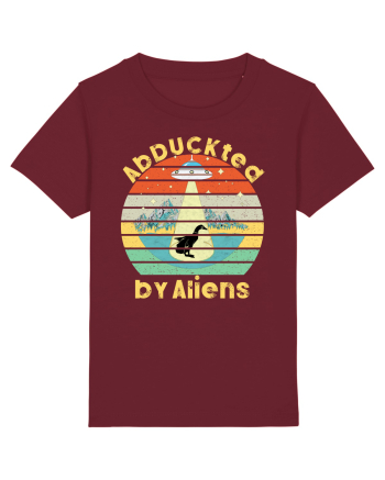 Abduckted by Aliens Vintage Sunset Burgundy