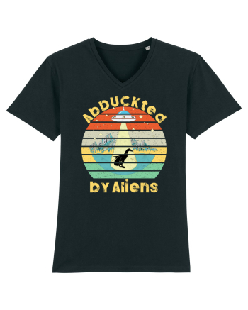 Abduckted by Aliens Vintage Sunset Black