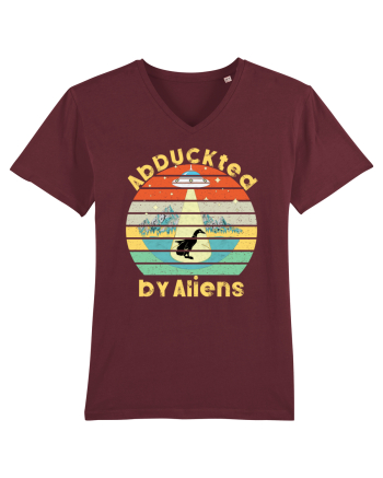 Abduckted by Aliens Vintage Sunset Burgundy