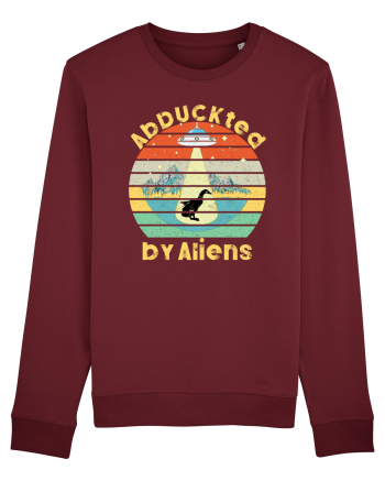 Abduckted by Aliens Vintage Sunset Burgundy